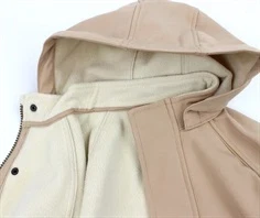 Lil Atelier nougat overgangsjakke soft shell